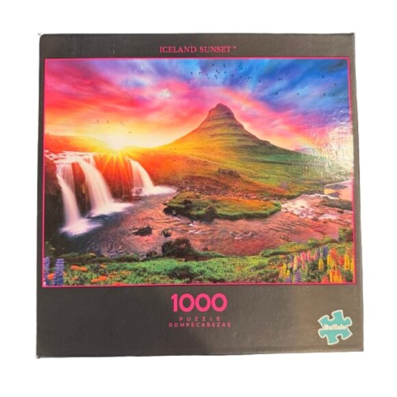 BUFFALO High Quality 1000 Piece Puzzle Iceland Sunset Kirkjufell Mountain - Picture 1 of 6